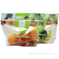 2020 New Vegetable Fresh Fruit Packaging Bags Zipper Bags With Perforated Holes Custom Plastic Food Bags